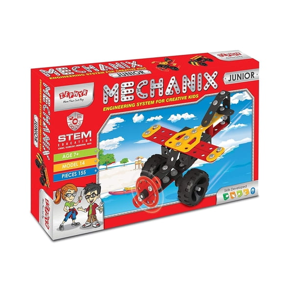 Zephyr STEM Metal Model Building Kit Mechanix Junior 155 Pieces Ages 7+