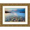 thumbnail image 1 of Zephyr, Patrick 24x17 Gold Ornate Wood Framed with Double Matting Museum Art Print Titled - Colored Rocks, 1 of 4