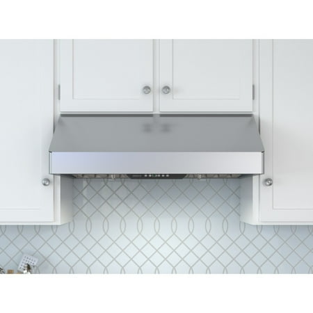 Zephyr - Tempest I 42 in. 650 CFM Under Cabinet Mount Range Hood with LED Light - Stainless steel