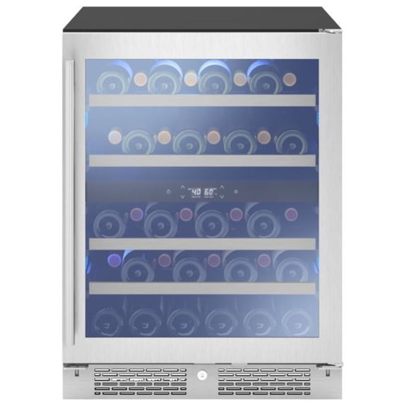 Zephyr Prw24c02ag-Ada Presrv 24" Wide Built-In, Free Standing Wine Cooler - Stainless