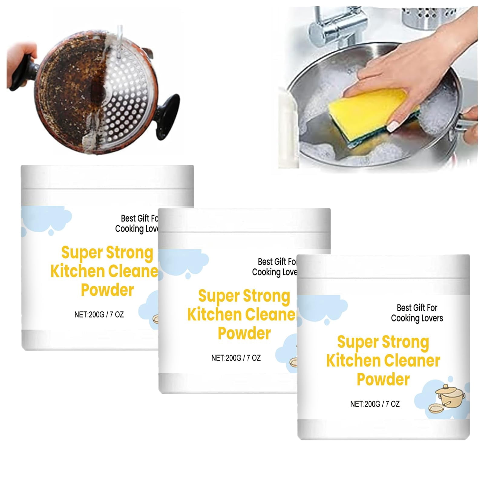 ZephyrZing Super Strong Kitchen Cleaner Powder - Powerful Kitchen All ...