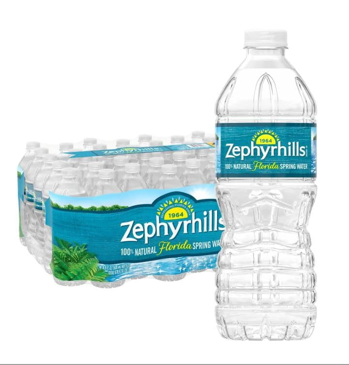 Zephyrhill 100% Natural Spring Water – Pure, Refreshing Hydration- Generic (16.9 Fl Oz (Pack of 20))