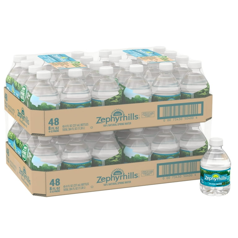 Zephyrhills 100% Natural Spring Water, Small Case, 8-ounce Mini