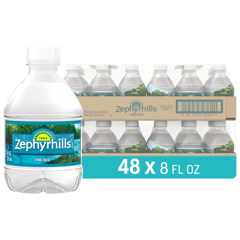 Zephyrhills 100% Natural Spring Water, Small Case, 8-ounce Mini