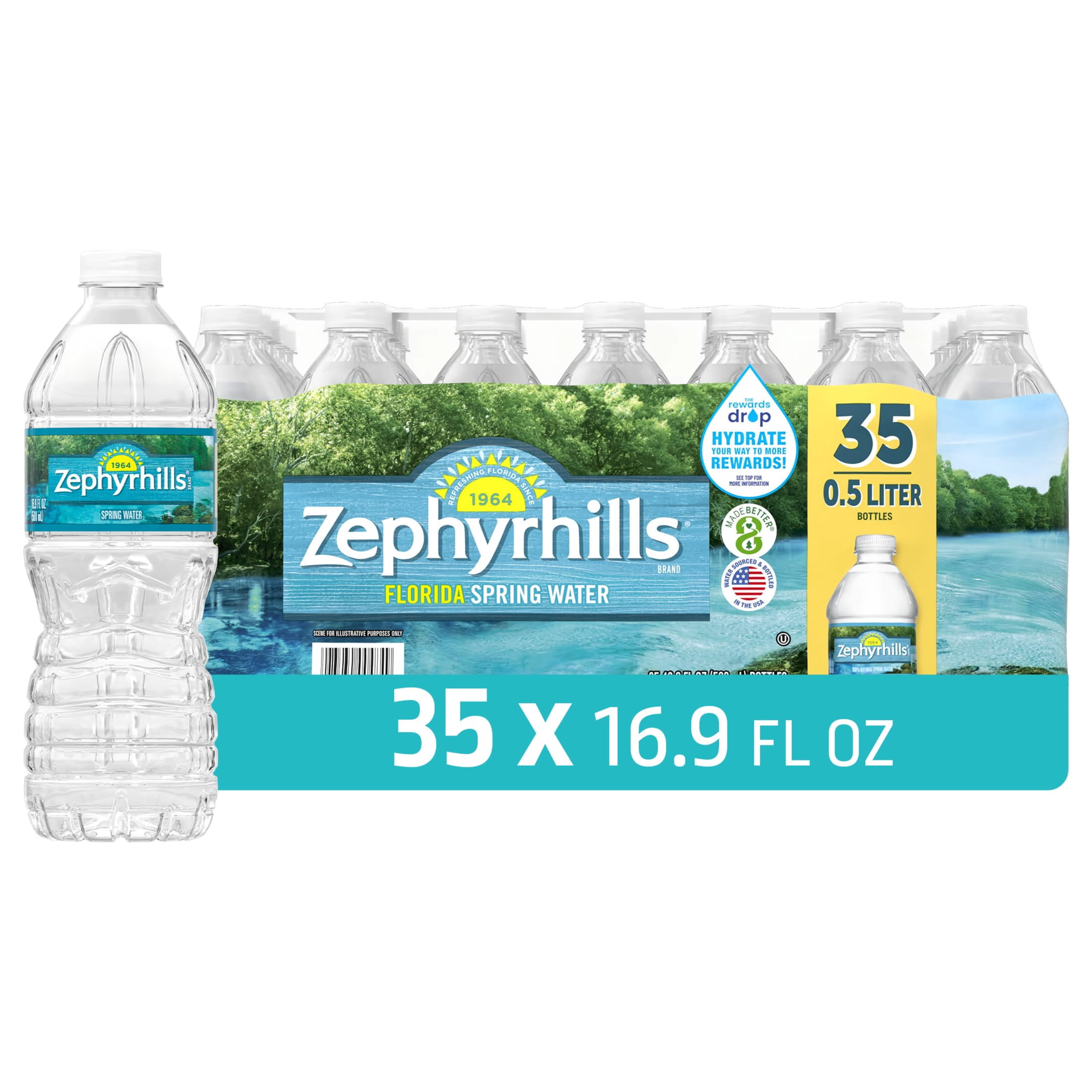 Zephyrhills Florida Spring Water, 16.9 fl oz, 35-pack Plastic Bottles