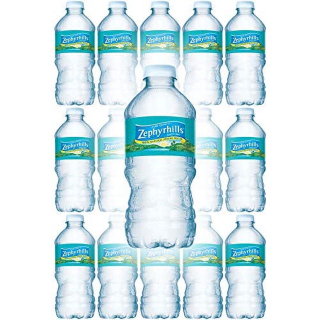 Zephyrhills Natural Spring Water, 12 Fl Oz Bottle (Pack of 15, Total of