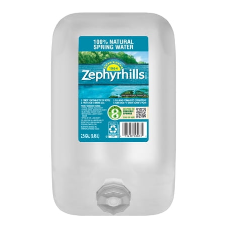 Zephyrhills Florida Spring Water, 2.5 Gal, Single Plastic Jug