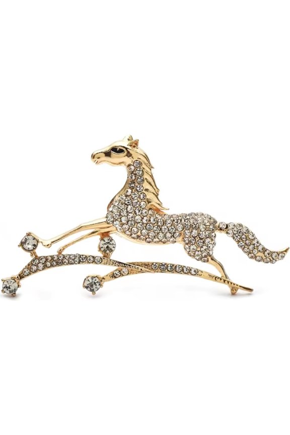 3.8 * 7.1cm Women Men Horses Animal Party Casual Brooch Pins