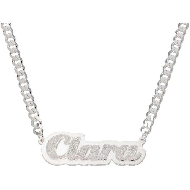 Zephyriana Bling Double Plated Name Necklace Personalized for Women ...