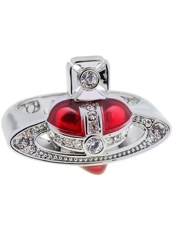 Colorful Enamel Love Heart Ring of Saturn for Women - Colorful Enamel Saturn Rings