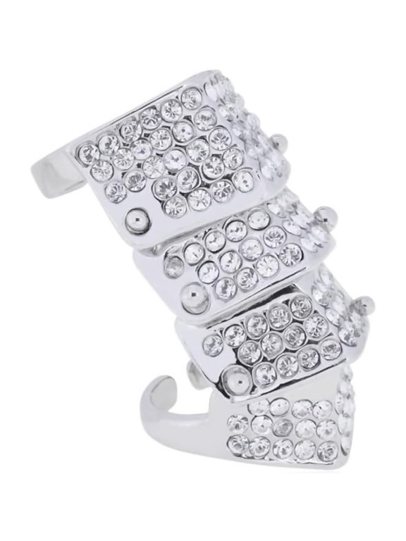 Four Sections Ring of Saturn for Women - Shining Crystal Quartz Saturn Rings