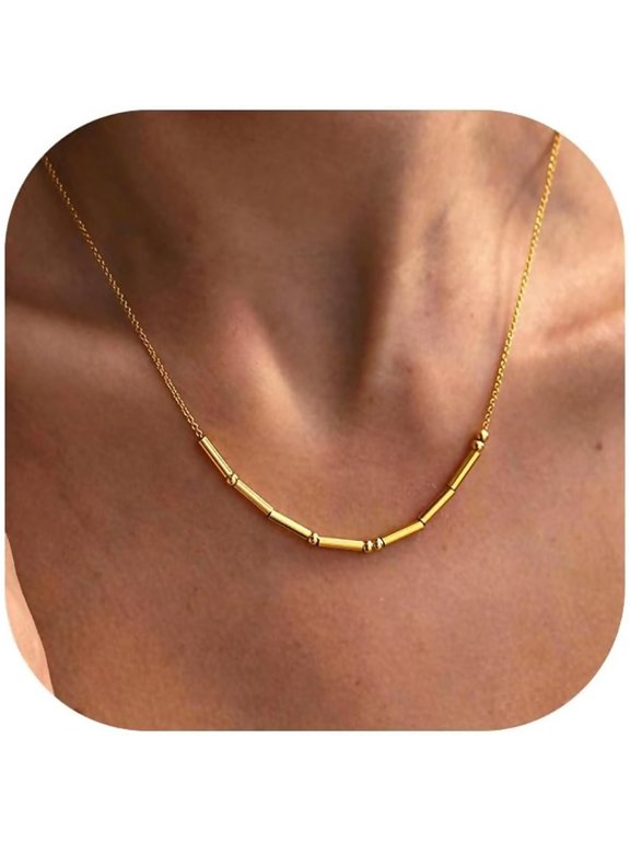 Morse Code Necklace Custom, Morse Code Jewelry, Gold/Silver/Rose Gold Stainless Steel Chain, Valentine's Day Gifts for Her