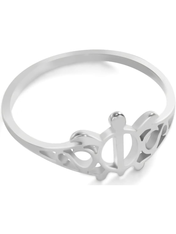 Nature-Inspired Tortoise Sea Turtle Ring Gold, Silver Stainless Steel Accessories Size 7-11 Small Dainty Hollow Out Jewelry Delicate Everyday Statement Rings for Women