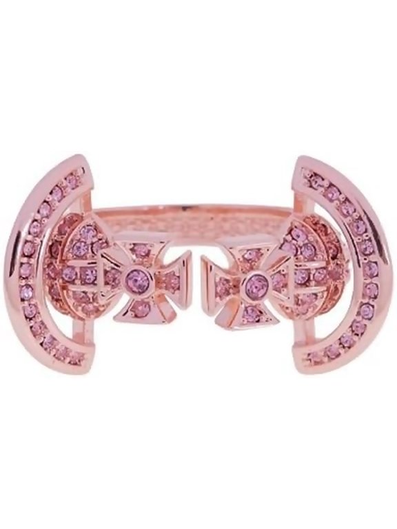 Open Ring of Saturn for Women - Colorful Shining Crystal Saturn Rings