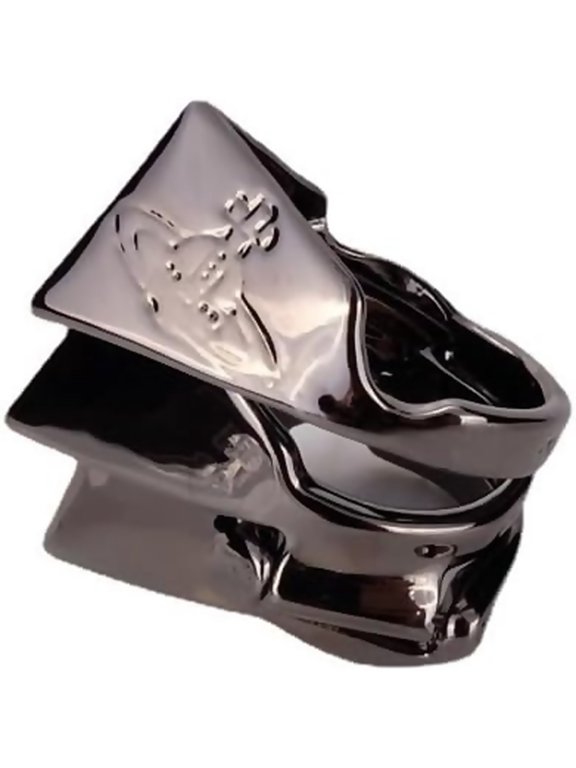 Three Sections Armor Ring of Saturn for Women - Silver Saturn Rings