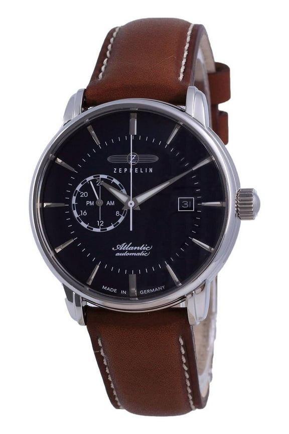 Atlantic Blue Dial Leather Automatic 8470-3 84703 Men's Watch