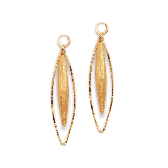 Zeppelin Hailey Gold Leverback Earrings