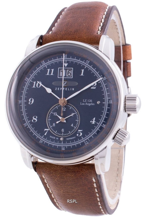 LZ126 Los Angeles 8644-3 86443 Quartz Pulsometer Men's Watch