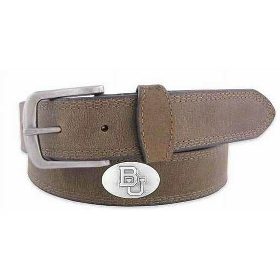 ZeppelinProducts BAY-BOLPSCRZ-LBR-32 Baylor Concho Crazyhorse Leather Belt, 32 Waist