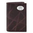 thumbnail image 1 of ZeppelinProducts ECU-IWT2-WRNK-BRW ECU Trifold Wrinkle Leather Wallet, 1 of 1