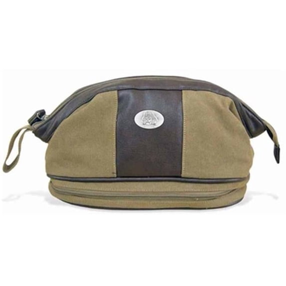 ZeppelinProducts FSU-BTX1-KHK FSU Toiletry Bag Waxed Canvas- 12 x 7 x 7