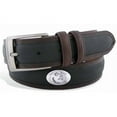 thumbnail image 1 of ZeppelinProducts  FSU Concho Two Tone Leather Belt, 44 Waist, 1 of 1