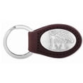 thumbnail image 1 of ZeppelinProducts MEM-KL6-BRW Memphis Leather Key Fob- Brown, 1 of 1