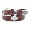 thumbnail image 1 of ZeppelinProducts  Oklahoma State Concho Croc Tan Leather Belt- 40 Waist, 1 of 1