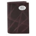 thumbnail image 1 of ZeppelinProducts TAM-IWT2-WRNK-BRW Texas A&M Trifold Wrinkle Leather Wallet, 1 of 1