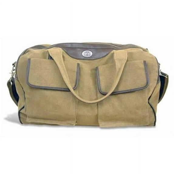 ZeppelinProducts UAU-BWX1-KHK Auburn Duffel Bag Waxed Canvas- 21 x 15 x 12
