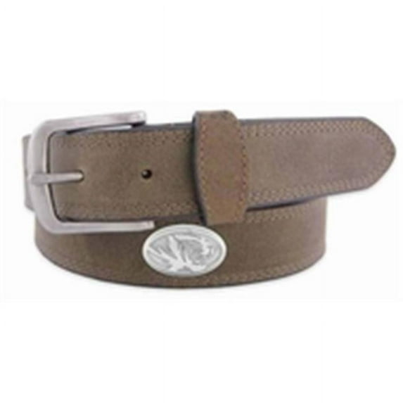 ZeppelinProducts Missouri Concho Brown Leather Belt, 36 Waist