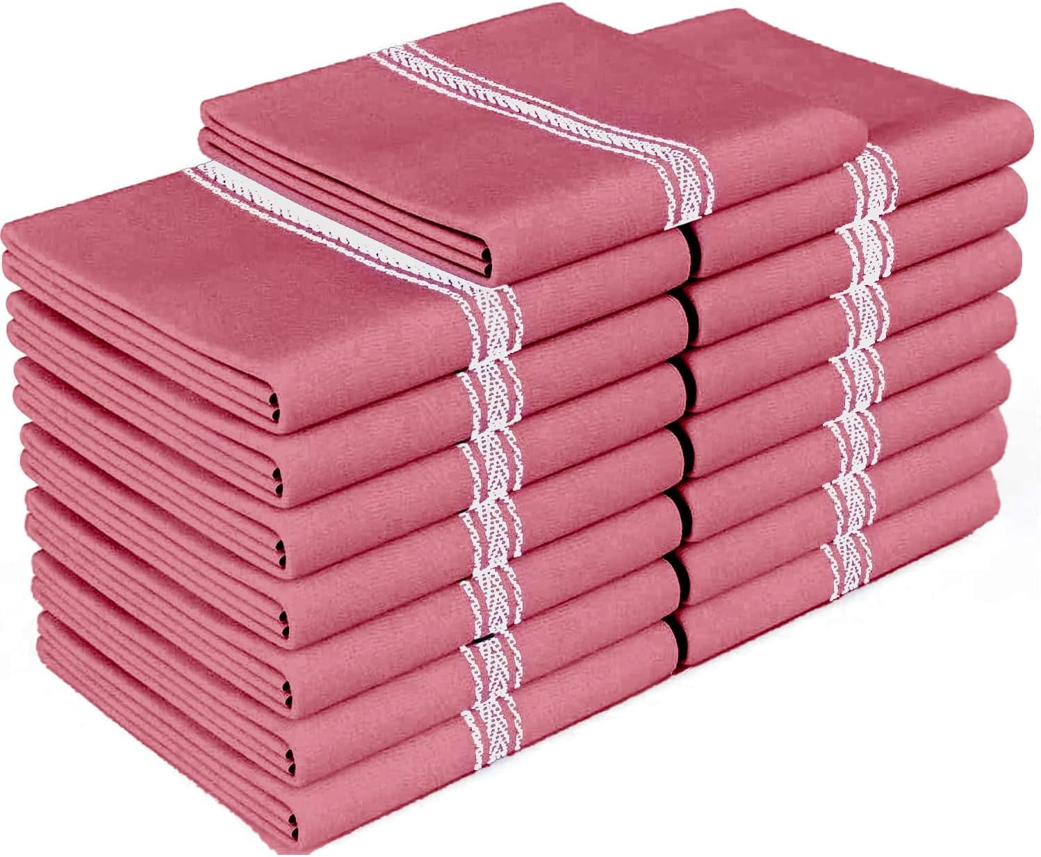 Zeppoli Classic Dish Towels - 15 Pack - 14" by 25" - 100% Cotton ...