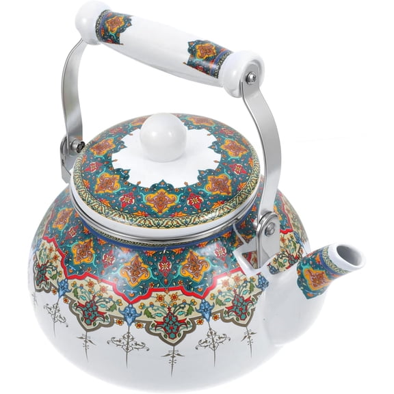 Zeprnir Enamel Enamel Pot Camping Water Jug Camping Kettle Ceramic Teapot Ceramic Pitcher Camping Stoves Camping Tea Kettle Turkish Coffee Pot Induction Cooker Whistle Stainless Steel