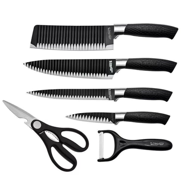 Zepter 6-Pc Knife Set | Kitchen shears for retail - Walmart Zepter 6-Pc Knife Set | Kitchen shears for retail - Walmart