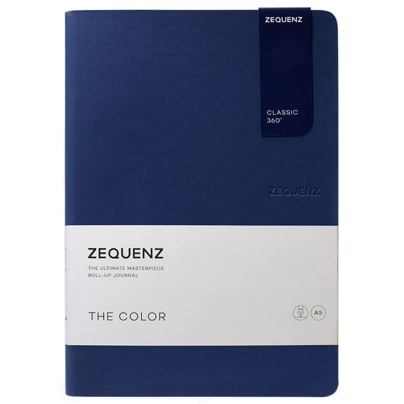 Zequenz Classic 360 The Color A5 Notebook, Blank, Dark Navy