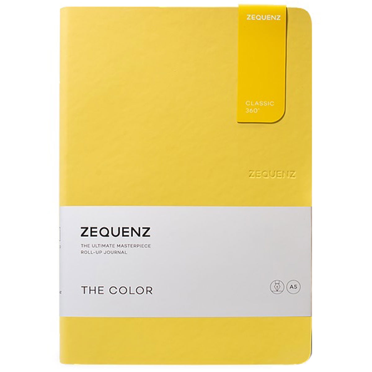 Zequenz Classic 360 The Color A5 Notebook, Blank, Mustard Zequenz Classic 360 The Color A5 Notebook, Blank, Mustard