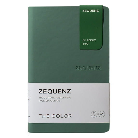 Zequenz Classic 360 The Color A6 Notebook, Dotted, Jade
