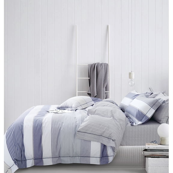 Say Yes Bedding Modern 1-Piece Orange Striped Duvet Sets, Queen