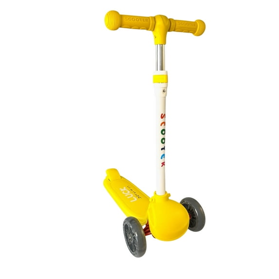 Zerak Kick Scooter LED Light-Up Wheels and 4 Adjustable Heights, for Children 2-6 Years