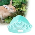 thumbnail image 1 of Zeranth Pet Toilet,Small Animal Toilet,Hollowed-out Triangular Area Litter Box Easy to Clean Pet Supply 1Pc, 1 of 7