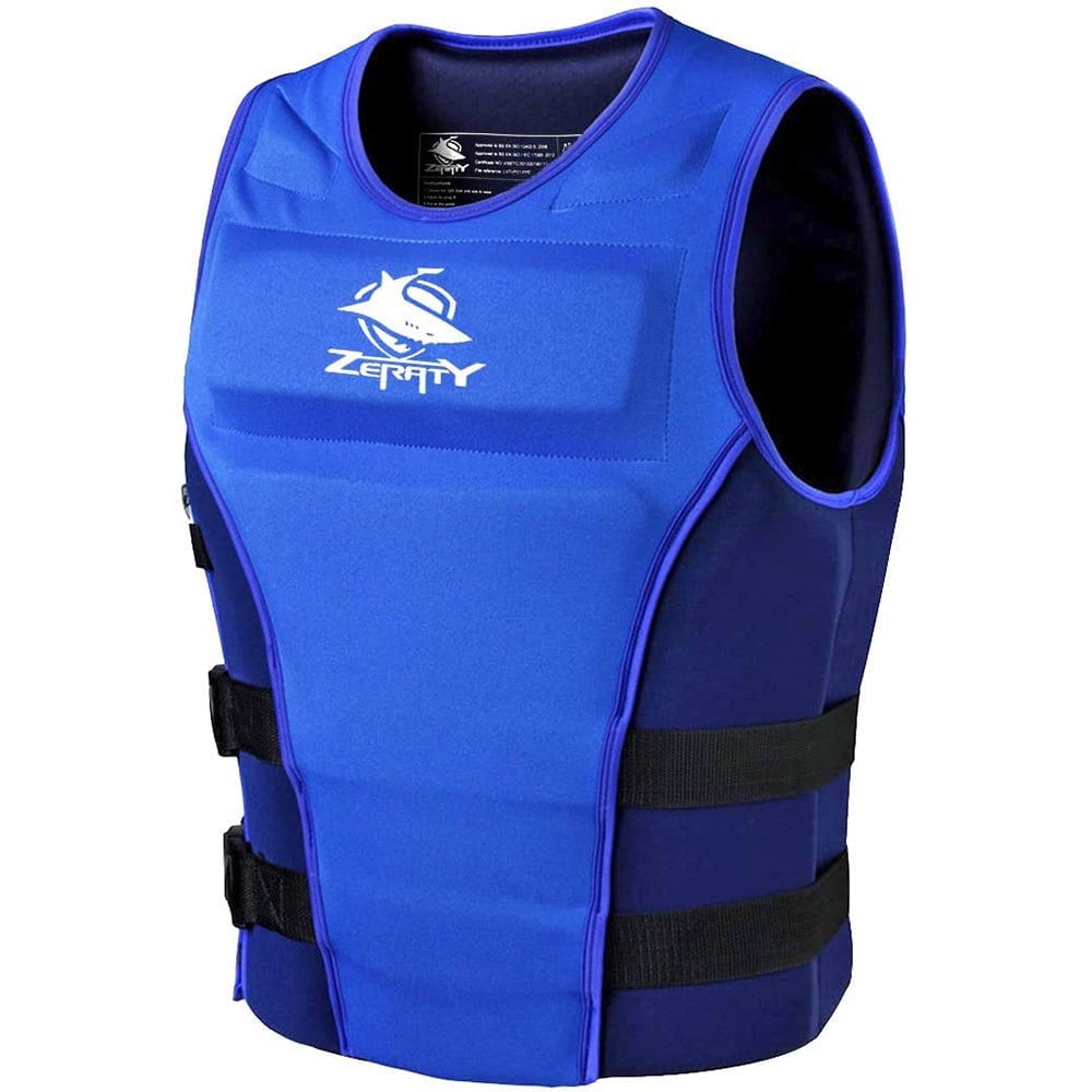 Zeraty Men Life Jacket Impact Vest Buoyancy Swimming Vest Safety Life