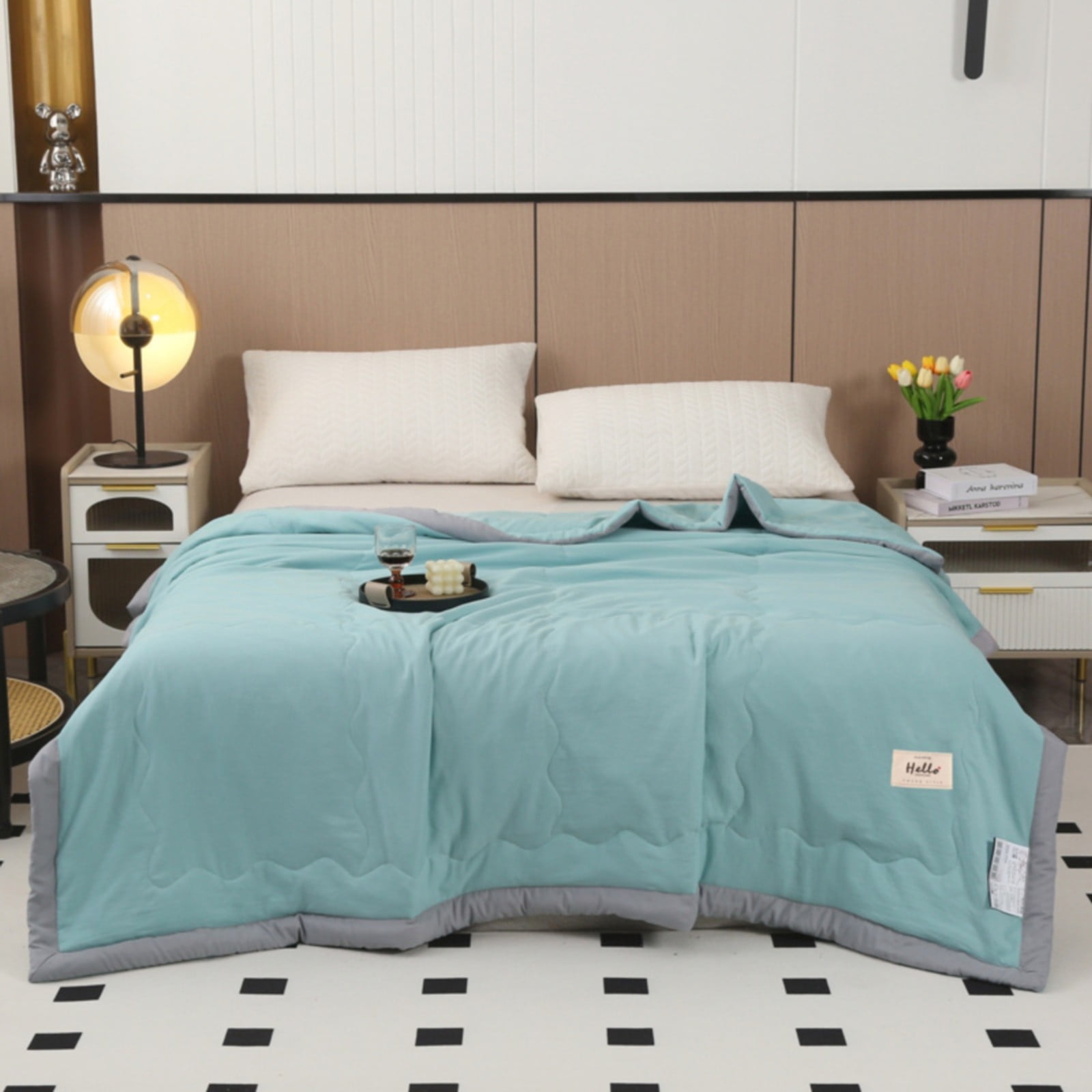 Zerbueate Cooling Blanket Cooler Quilt For All Season Lightweight Summer Cooler Quilt For Hot Sleepers And Night Sweats Cooler Comforter Double Cold Effect Blanket Cooler Fiber Soft Blanket 150X200 Cm