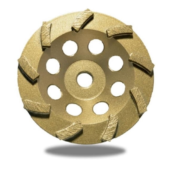 Zered 22ACW5-9TH 5 in. Premium Grinding Cup Wheel Astro Single Row For Concrete
