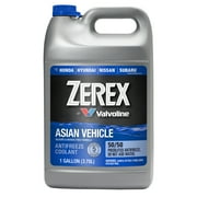 Zerex Asian Vehicle Blue  Antifreeze Coolant 50/50 Ready-to-Use 1 GA