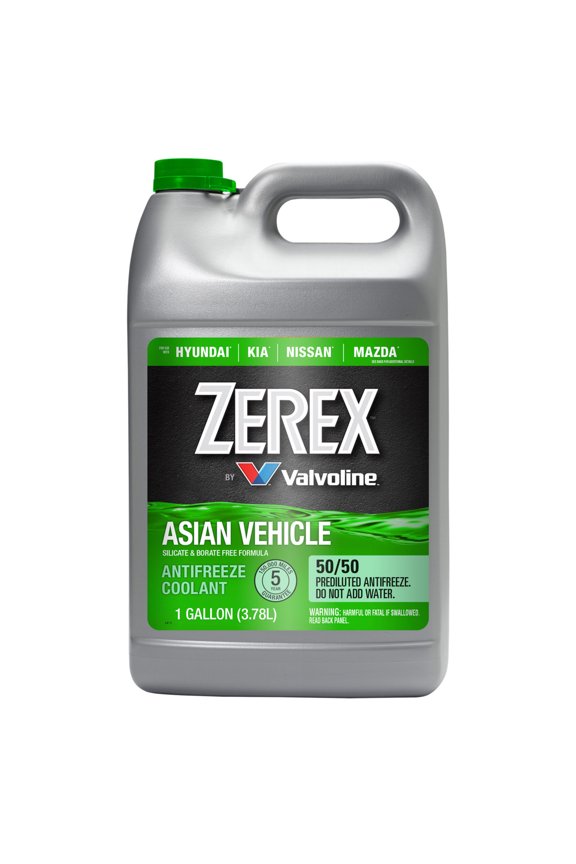 Asian Vehicle Green Antifreeze Coolant 50/50 Ready-to-Use 1 GA
