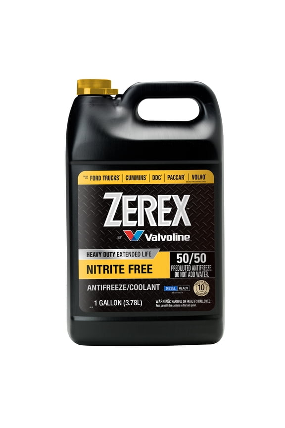 Zerex Heavy Duty Extended Life Nitrite Free Antifreeze Coolant 50/50 Ready-to-Use 1 Gallon