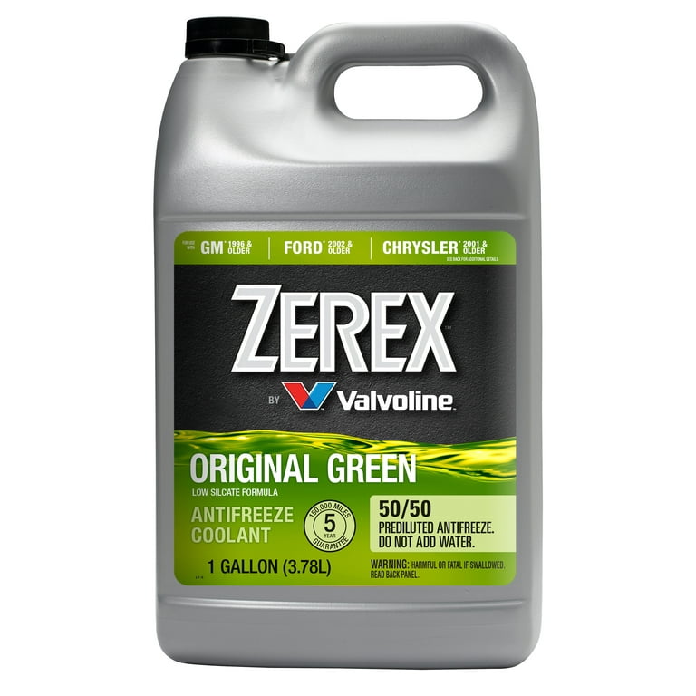 Zerex Original Green 50/50 Prediluted Antifreeze Coolant for