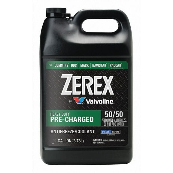 Zerex Pre-Charged Heavy Duty (HD) 50/50 Prediluted Ready-to-Use Antifreeze/Coolant 1 GA