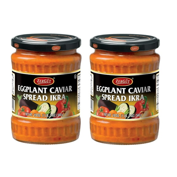 Zergut Eggplant Caviar Spread, Plant-Based, Kosher, Vegan, 19oz