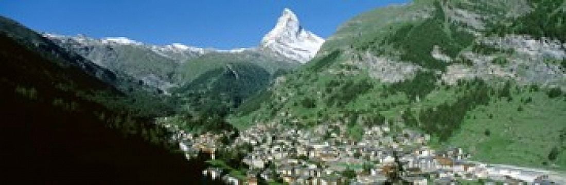 Zermatt Switzerland Canvas Art - Panoramic Images (18 x 6)